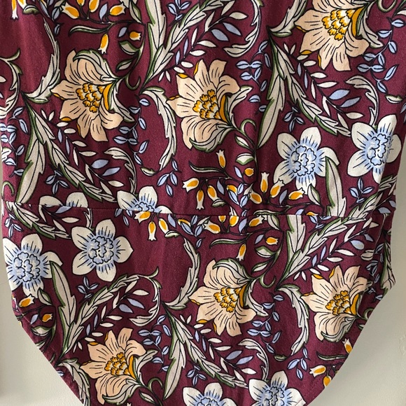 FLORAL BODYSUIT LONG SLEEVE WITH TASSELS. NEVER WORN. NWT. - Picture 6 of 9